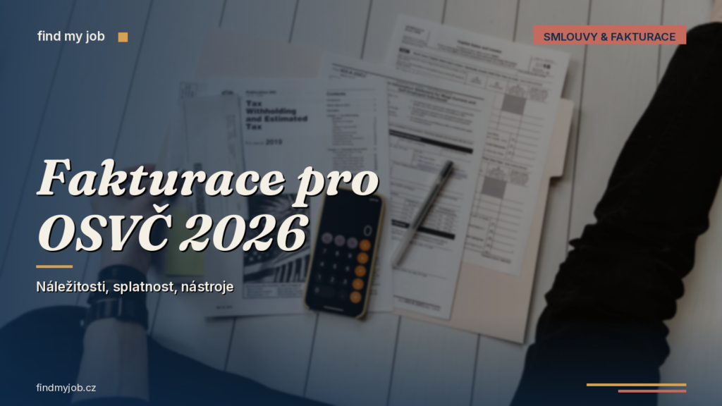 Ilustrace k článku: Fakturace pro OSVČ 2026: náležitosti, splatnost, e-fakturace a nástroje